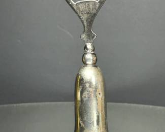 Sterling silver jigger and bottle opener