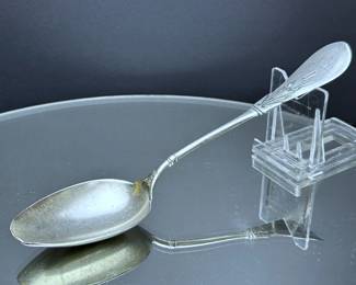 Antique 19th century Sterling Silver Serving Spoon by Gorham 