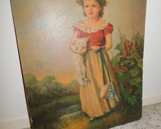 VINTAGE ART PRINT "CHUMS" BY JANE FREEMAN