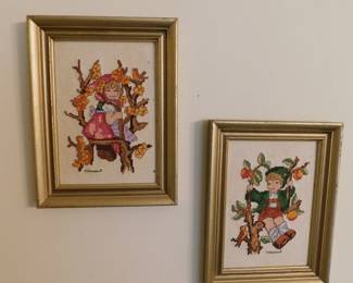 fRAMED HUMMEL PRINTS