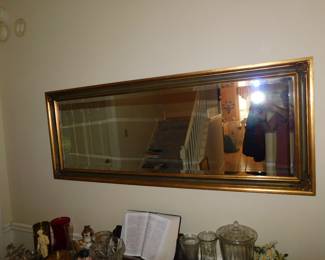 FULL LENGTH GILT FRAMED MIRROR
