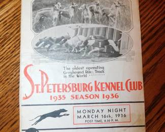 ORIGINAL SIGNED BABE RUTH ST PETERSBURG KENNEL CLUB PROGRAM