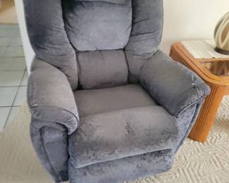 overstuffed reclining chair
