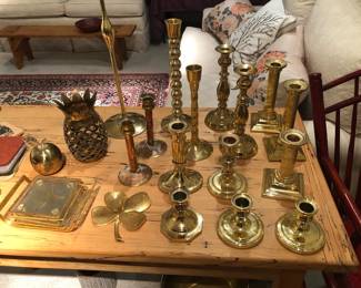 Brass candlesticks by Baldwin, Anthropologie & more