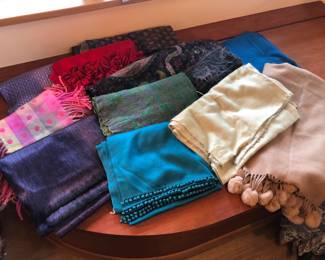 Cashmere, silk & wool scarves & pashminas by Bajra, La Florentina & more