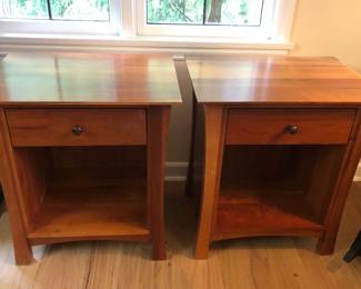 Pair of nightstands (24.5”W, 18.5”D, 27”H)