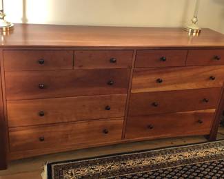 6 ft. long 8-drawer dresser (72.5”L, 20.5”D, 35”H)
