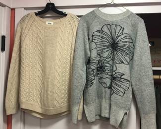 Neiman Marcus & Saks Fifth Ave. cashmere sweaters (sz. lg)