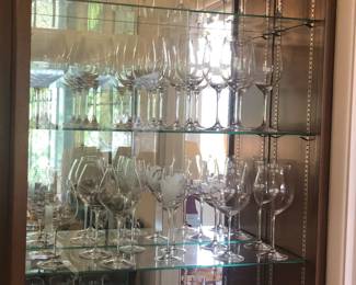 TONS of stemware & wine glasses - Waterford, Riedel, Nachtmann, Zweisel & more