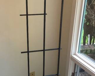 Black metal floor lamp (71” tall)