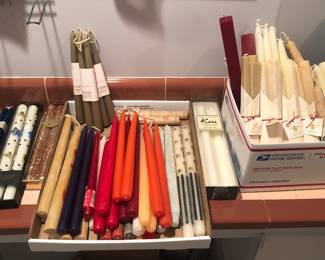 Lots of candles including beeswax