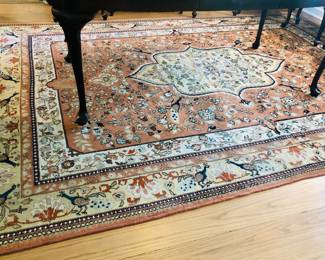 Wool rug with birds (96” x 128”)