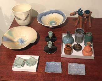 Studio pottery by Kent Follette, Royce Yoder & more