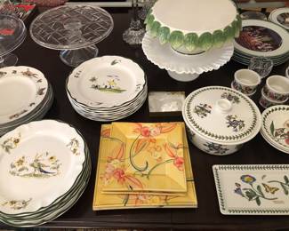 Johnson Bros. Brookshire plates, Varages plates (France), Portmeirion casserole