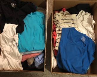 Lots of new & gently used L.L. Bean tanks & long sleeve t-shirts (large)