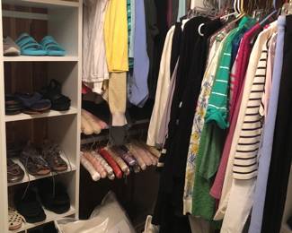 Guess what? More women’s clothing (basement closet)