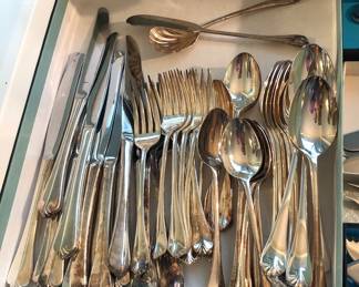 "Park Hill" International silver plate flatware set