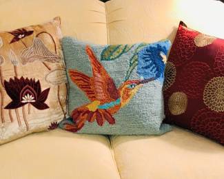 Some of the MANY throw pillows