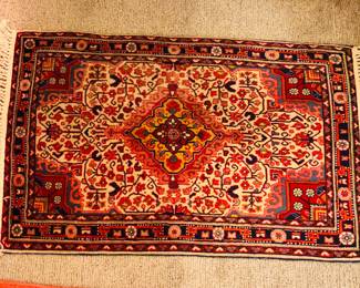 Persian Malayer wool rug (24” x 38”)