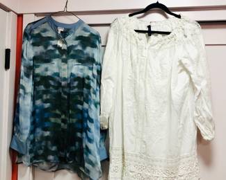 Armani Collezioni blouse (12), Ralph Lauren Polo top (XL)