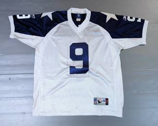 Tony Romo Autographed Dallas Cowboys Jersey With Ace Vintage Authentication Sticker And Card, And MO Sports Authentication Card 