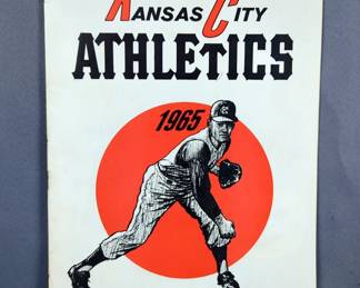 Diego Segui Autographed 1965 Kansas City Athletics Official Scorebook 