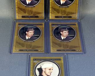 2007 Topps Distinguished Service Trading Cards, George Bush, Yogi Berra, Ted Williams, And More, Qty 17 