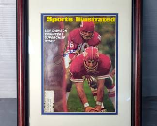 Len Dawson (HOF) Autographed Sports Illustrated Magazine 