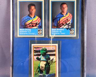 Autographed Kansas City Wizards Soccer Trading Cards 