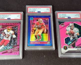 Terry McLaurin, Trey Lance, And Dan Marino Graded Encased Football Cards 