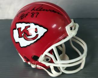 Len Dawson (HOF) '87 Autographed Kansas City Chiefs Mini Helmet 
