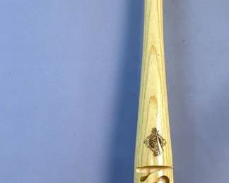 1997 World Series Carved Baseball Bat With Stand 