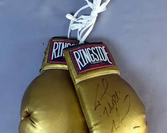 Tommy "The Duke" Morrison Autographed Boxing Gloves 
