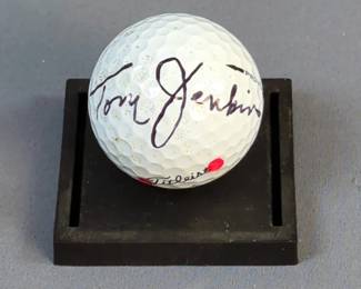 Tom Jenkins And Jesper Parnevik Autographed Golf Balls 