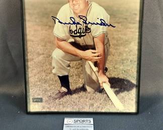 Duke Snider (HOF) Autographed Photo With COA 