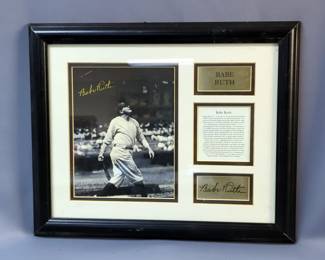 Babe Ruth Commemorative Collage 
