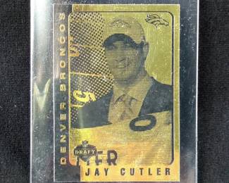 2006 Merrick Mint Jay Cutler 2006 NFL Rookie 23K Gold Foil Card 