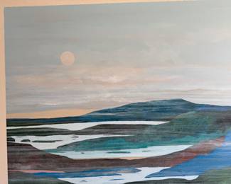 Hector Ubertalli (1928-1990 Argentina / Florida)  41"h x 37"w