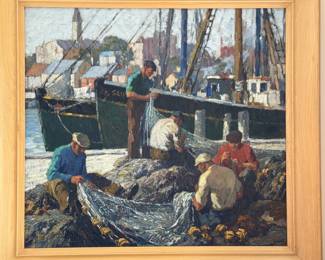 J. Jeffrey Grant (attributed) American, 1883 - 1960 oil  21” x 24” canvas size