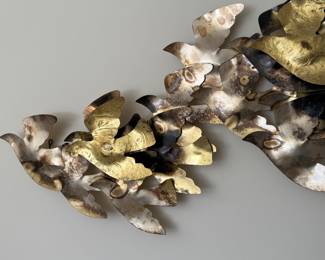 Vintage Curtis Jere Flock of Birds wall sculpture   65" long