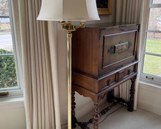 Brass floor lamp