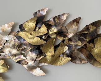 Vintage Curtis Jere Flock of Birds wall sculpture   65" long