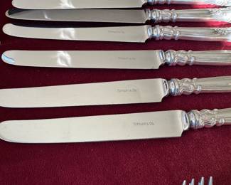 Gorham "Chantilly" sterling flatware  - knives purchased at Tiffany