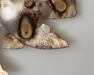 Vintage Curtis Jere Flock of Birds wall sculpture   65" long