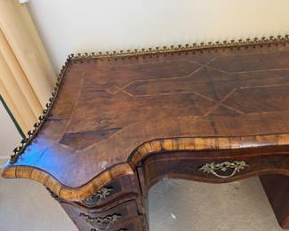 Antique French marquetry desk