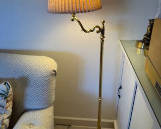 Brass floor lamp