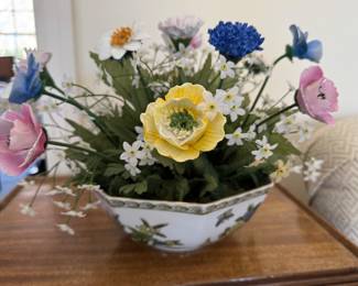 Vintage porcelain flower arrangement