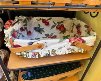 Longaberger baskets with stands