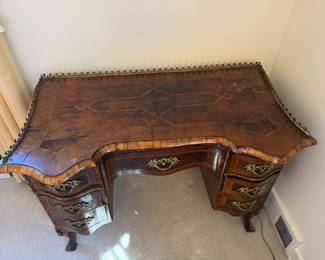 Antique French marquetry desk