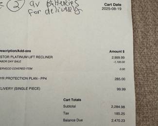 Like new Lazy Boy lift recliner